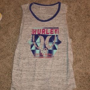Hurley heather grey tank top